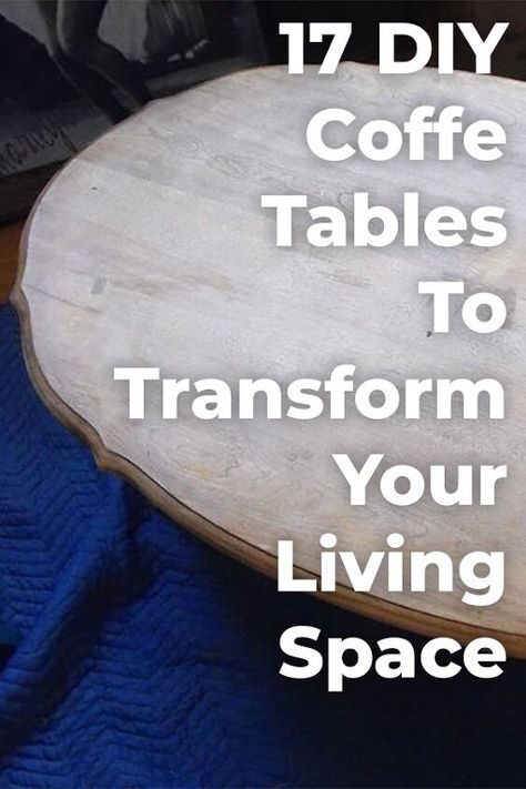 Looking to add a healthy dose of personality to your living space? These 17 DIY coffee table ideas will inspire & help you to make a coffee table yourself! Coffee Table Makeover Diy, Diy Coffee Table Ideas, Make A Coffee Table, Diy Farmhouse Coffee Table, Build A Coffee Table, Ikea Lack Table, Hometalk Diy, Cart Coffee Table, Coffee Table Ideas