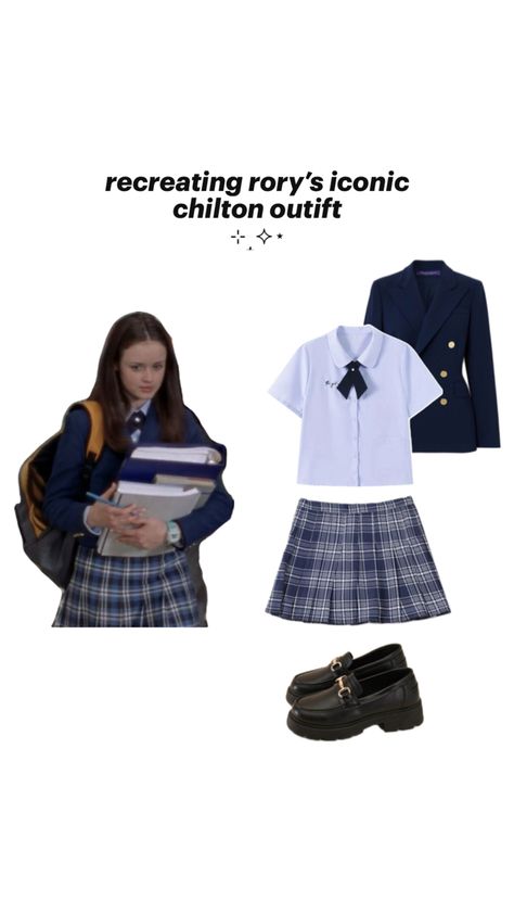 recreated rory gilmore’s iconic chilton outfit!! Chilton Outfit, Rory Gilmore, Collage