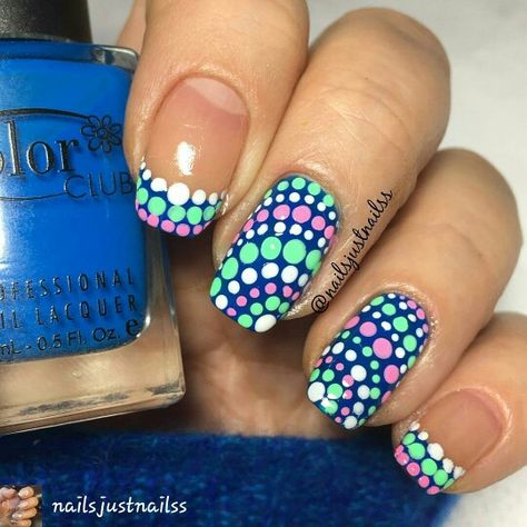 By #nailsjustnailss ig #dotticure #dotticurenails #nailart #naildesign #diy #diynails #nails Mandala Nails, Dot Nails, Nail Art Diy Easy, Turquoise Nails, Short Gel Nails, Dot Nail Art, Gel Acrylic Nails, Nail Art Designs Diy, Dots Nails