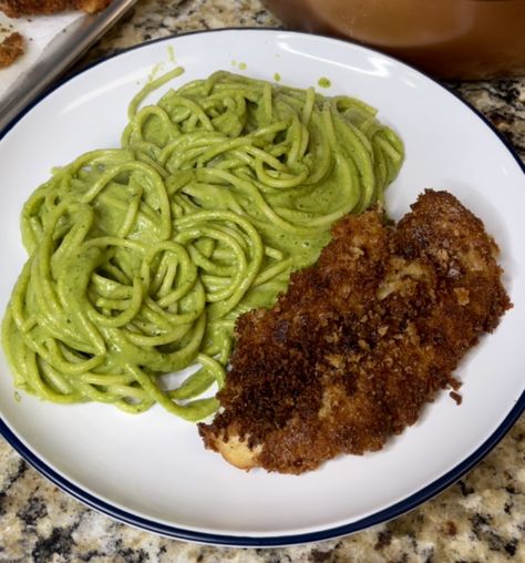 Green Spaghetti Recipe Mexican, Mexican Green Spaghetti, Green Spaghetti Recipe, Spaghetti Verde, Spaghetti With Spinach, Green Spaghetti, Health Dinner, Spaghetti Pasta, Health Dinner Recipes