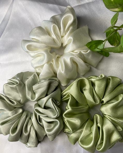 All “Pastels” in the shades of Green 🤍 Shades : Off White, Mint Green, Sage Green 🌷 Fabric : Premium Satin <3 Shop Now 🌻 Price starts from Rs 50/- . . . . . DM to place your order now 💌 #scrunchies #scrunchiestyle #scrunchiesforsale #smallbusiness #smallbusinessowner #shopsmall #smallbusinesssupport #aesthetic #ａｅｓｔｈｅｔｉｃ #pastel #pastelaesthetic #foryou #foryoupage #fyp #explore #explorepage #exploremore Green Scrunchie Aesthetic, Satin Scrunchies Aesthetic, Scrunchies Aesthetic, Sage Green Fabric, Green Scrunchie, Scrunchie Styles, Green Sage, Green Shades, Aesthetic Pastel