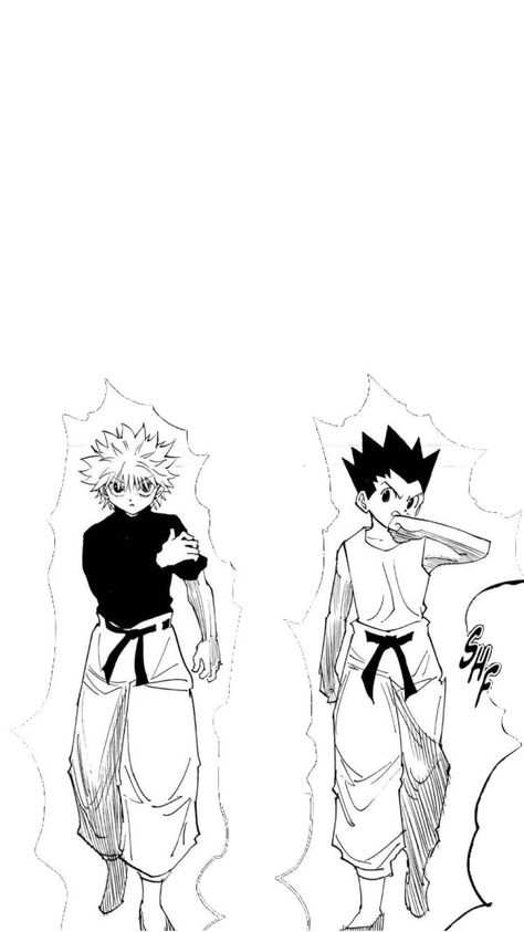 Hxh Gon Wallpaper, Gon Killua Wallpapers, Killua Manga Wallpaper, White Anime Wallpaper Aesthetic, Hunter X Hunter Manga Wallpaper, Aot Manga Wallpapers, Gon Wallpaper Hunter X Hunter, Hunter X Hunter Manga Panels, Gon And Killua Wallpapers