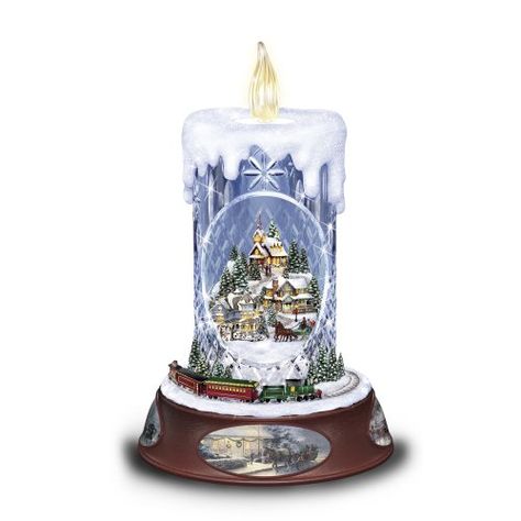 Thomas Kinkade Making Spirits Bright Tabletop Centrepiece... https://www.amazon.co.uk/dp/B00GMLCQP8/ref=cm_sw_r_pi_dp_x_.nUEyb8QTVPM2 Christmas Carol Play, Thomas Kinkade Art, Thomas Kinkade Christmas, Moving Train, Flameless Tea Lights, Making Spirits Bright, Holiday Artwork, Holiday Music, Crystal Candle