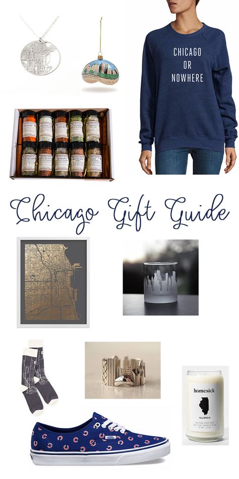 Chicago Gift Guide - gifts for Chicago lovers! via @312food Christmas Gift Friends, Chicago Things To Do, Chicago Gifts, Souvenir Jewelry, Colorful Notebooks, Art Shoes, Chi Town, Clothing Art, Chicago Art