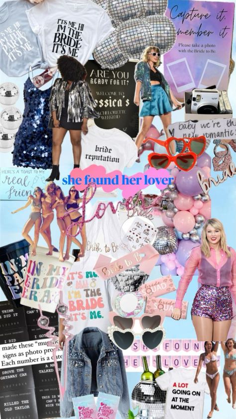 in my bridal era | she found her lover | taylor swift bachelorette ideas Found Her Lover Bachelorette, She Found Her Lover Bachelorette, She Found Her Lover, Lover Taylor Swift, Lover Taylor, Bachelorette Ideas, Bachelorette Themes, End Of An Era, Bachelorette Party Themes