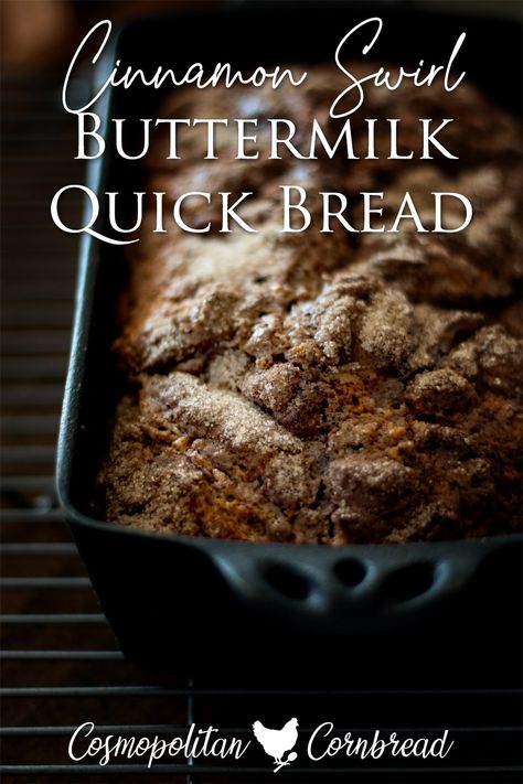 Buttermilk Quick Bread, Cinnamon Swirl Quick Bread, Buttermilk Coffee Cake, Cosmopolitan Cornbread, Coffee Cake Loaf, Dessert Loaf, Cinnamon Bread Recipe, Buttermilk Bread, Apple Bread Recipe