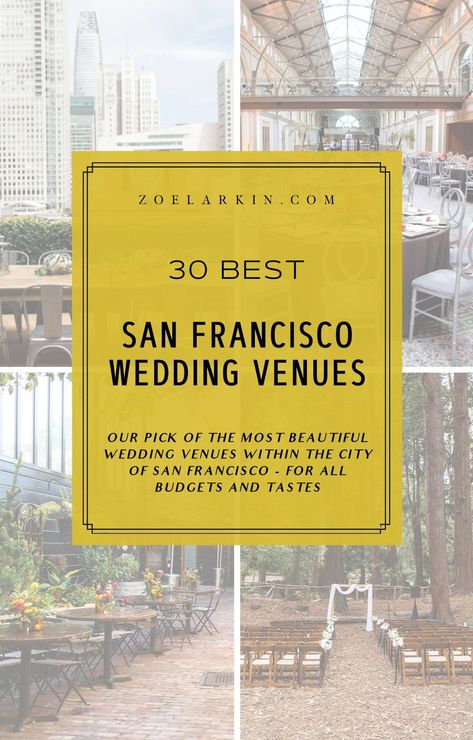 Written by a wedding photographer that actually KNOWS the ins and outs of venues and what looks good in pictures, this insider guide to the best wedding venues in San Francisco will help you plan your San Francisco wedding with ease! #sanfranciscowedding Unusual Wedding Venues, Bay Area Wedding Venues, Low Key Wedding, City Wedding Venues, Sf Wedding, San Francisco Restaurants, Unusual Weddings, April Wedding, San Francisco Wedding