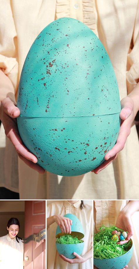 You've been egged! Make a giant robin's egg. Giant Easter Eggs, Easter Surprise, Easter Tablescapes, Easter Parade, Easter Basket Diy, Easter Projects, Spring Holidays, Easter Activities, Hoppy Easter