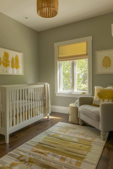 35 Sage Green Nursery Ideas for a Gorgeous Look Green And Yellow Nursery, Green Nursery Neutral, Sage Green Nursery Ideas, Green Nursery Ideas, Green Nursery Girl, Green Nursery Decor, Sage Green Nursery, Apartment Nursery, Gorgeous Nursery