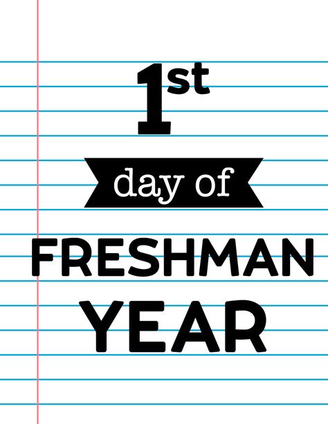 Back To School Freshman Year, First Day School Sign, First Day Of School Signs, First Day Of School Pictures, First Day Of Preschool, Tenth Grade, School First Day, Ninth Grade, First Day School