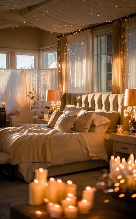 Romantic Bedroom Decor Ideas: 10 Gorgeous Ways to Transform Your Space 3 Romantic Bedroom Decor Ideas, Romantic Bedroom Decor, Romantic Bedroom, Bedroom Decor Ideas, Bedroom Aesthetic, Decor Ideas, Bedroom Decor, Bedroom, Bedroom Décor