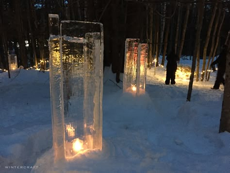 Ice Sculptures Diy, Diy Ice Sculpture, Ice Castles New Hampshire, Ice Globe Lanterns, Ice Luminaries, Ice Lantern, Ice Candles, Ice Lanterns, Schnee Party