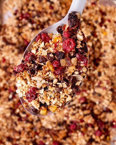 Homemade Granola Recipe without Nuts (Nut-Free) Nut Free Granola Recipe, Nut Free Granola, Raw Granola, Raspberry Pancakes, British Breakfast, Homemade Granola Recipe, Best Granola, Granola Recipe Homemade, Dried Fruit Mix