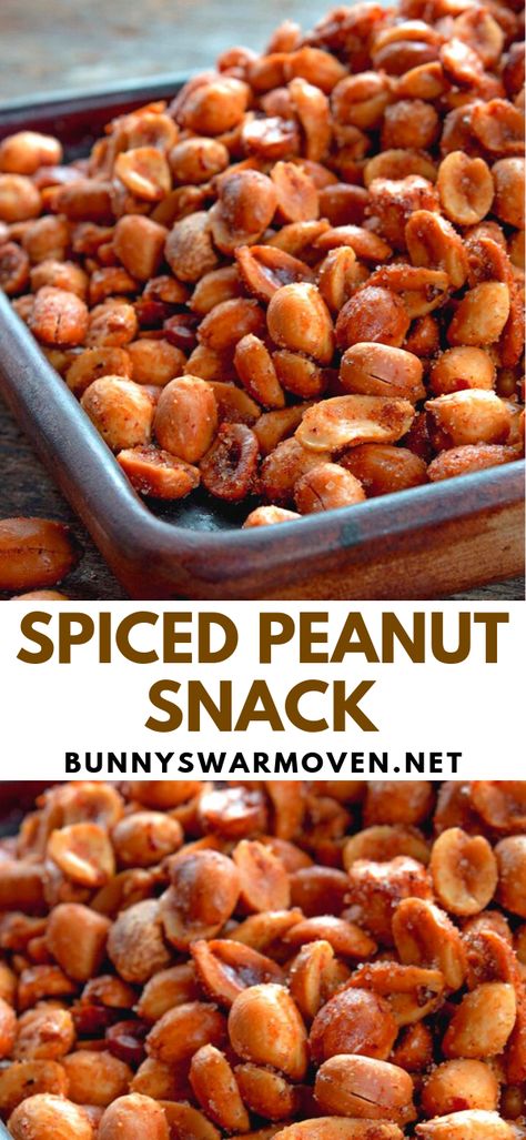 Peanut Mix Snacks, Sweet And Spicy Peanuts Recipe, Husband Snacks For Work, Peanuts Recipes Savory, Salty Snack Ideas For Party, Savory Peanut Recipes, Spicy Peanuts Snacks, Flavored Peanuts Recipes, Spanish Peanuts Recipes