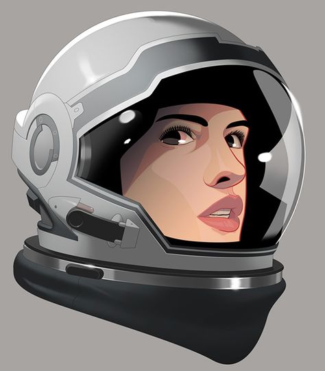 Interstellar on Behance Helmet Drawing, Space Costumes, Astronaut Illustration, Helmet Designs, Helmet Concept, Astronaut Helmet, Space Artwork, Space Tattoo, Space Suit