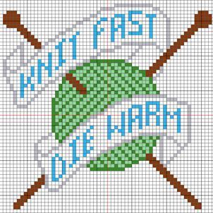 Knitting Cross Stitch Pattern, Cross Stitch Knitting, Cupcake Queen, Modele Pixel Art, Cross Stitch Quotes, Subversive Cross Stitch, Color Guide, Cute Cross Stitch, Cross Stitch Funny