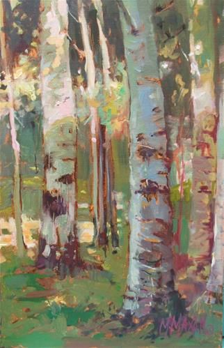 Oil Painting Trees, Indian Paintbrush, Birch Trees, Oil Painting Portrait, Daily Painting, Autumn Painting, Types Of Painting, Birch Tree, Daily Paintworks