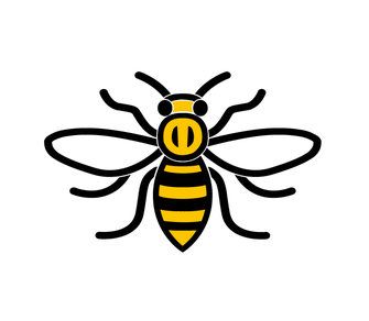 The Manchester Bee | The Manchester Bee | Manchester City Council Manchester Bee, Bee Images, Bee Tattoo, City Council, Wall Ideas, Cal Logo, Manchester City, Pluto The Dog, Manchester