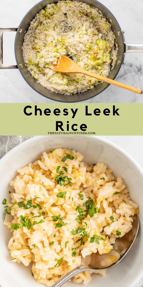 Leek Recipes Instant Pot, Leek And Spinach Recipes, Recipes For Leeks, Recipes With Leeks Dinners, Recipes Using Leeks, Recipes With Leeks, Leek Rice, Leek Recipes Side Dishes, Leeks Recipes