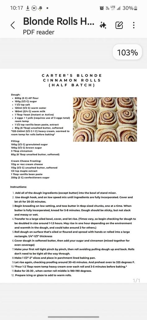 Cinnamon Rolls | Finally going to try Carters half batch blond rolls | Facebook Breakfast Coffee Cake, Half And Half Recipes, Cinnamon Roll Recipe Homemade, Bread Dough Recipe, Biscuit Bread, Cinnamon Rolls Homemade, Bread Bun, Cinnamon Rolls Recipe, Warm Milk