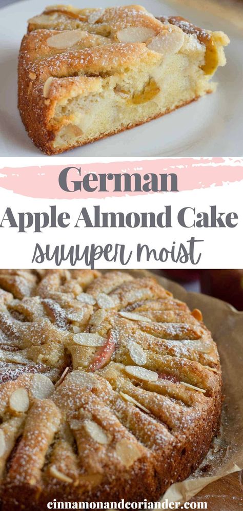 Almond Paste Cake Recipes, Apple Marzipan Cake, Dutch Almond Pastry, Recipes Using Almond Paste Desserts, Recipes With Marzipan Paste, Quick And Easy German Recipes, German Food Recipes Dessert, European Baked Goods, Marzipan Cake Recipe