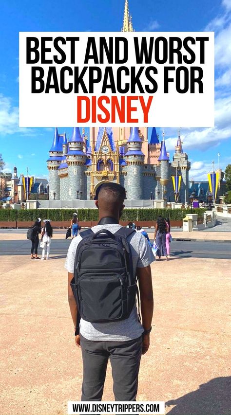 Best and Worst Backpacks for Disney Disney World Mens Outfits, Backpack For Disney, What To Take To Disneyland, Disney Backpack Essentials, Cheap Disney Backpack For Everyday Use, Cheap Disney Backpack For Daily Use, Playful Backpack For Disney Trips, Disney Style Backpack For Disney Trips, Disney Style Standard Backpack For Disney Trips