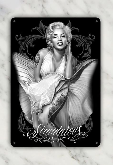 David Gonzales Art, Calaveras Art, Marilyn Monroe Artwork, Marilyn Monroe Art, Personalized Art, Art Sign, Marilyn Monroe, Home Garden, Art