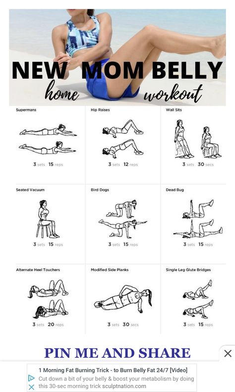 Post Partum Ab Workouts At Home, Free Postpartum Workout Plan, Post Partum C Section Exercises, Postpartum Workout Schedule, Mom Belly Workout, Belly Home Workout, Post Natal Workout Plan, Postpartum Belly Workout, New Mom Workout