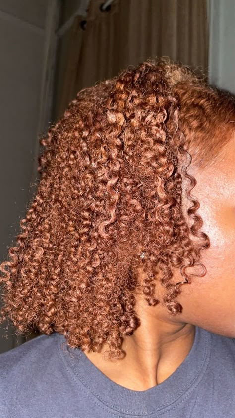 Cinnamon Dyed Hair, Dyed Hair Light Brown, Light Cinnamon Brown Hair Color, Cinnamon Hair Dye, Copper Dyed Hair, Dye On Black Women, Marron Hair Color, Hair Dye Ideas For Brown Skin, Cinnamon Color Hair