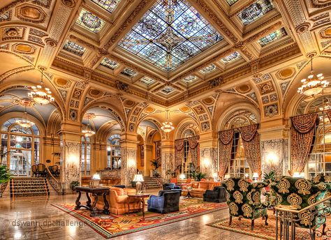 5 Star Hermitage Hotel Nashville, Hermitage Hotel, Foyer Flooring, Cheapest Flights, Baroque Decor, Palace Interior, Tennessee Travel, Nashville Trip, Castle Hotel