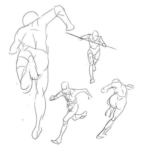 Running Action Pose Drawing, Running Back View Reference, Running Gesture Drawing, Running Pose Reference Back View, Drawing Running Pose, Running Forward Pose, Running Back View Drawing, Running From Behind Reference, Getting Up Reference