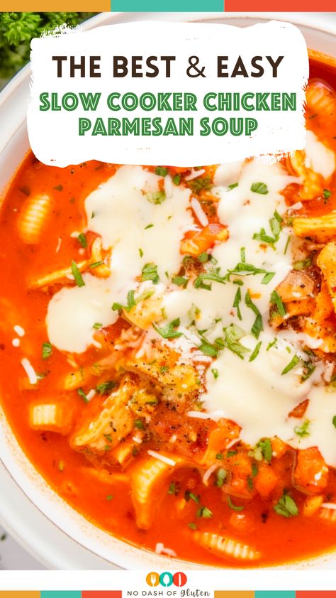 Slow Cooker Chicken Parmesan Soup, Chicken Parmesan Soup Crockpot, Crockpot Chicken Parmesan Soup, Chicken Parmesan Soup Recipe, Chicken Parmesan Soup, Slow Cooker Chicken Parmesan, Slow Cooker Soups, Crockpot Chicken Parmesan, Healthy Chicken Parmesan