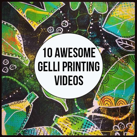 10 Awesome Gelli Printing Videos - Gelli Printing Tutorials, Gelli Printing Techniques, Gelli Plate Techniques, Vintage Page, Gelli Printing Art, Gelli Plate Art, Gelli Plate Printing, Round Robin, Gelli Arts