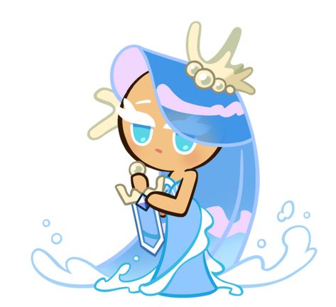 Cookie Run Cookies, Cookie Run Kingdom Characters, Frozen Waves, Sea Fairy Cookie, Cookie Run Characters, Cookie Quotes, Cookies Run Kingdom, Sea Fairy, Mermaid Stories