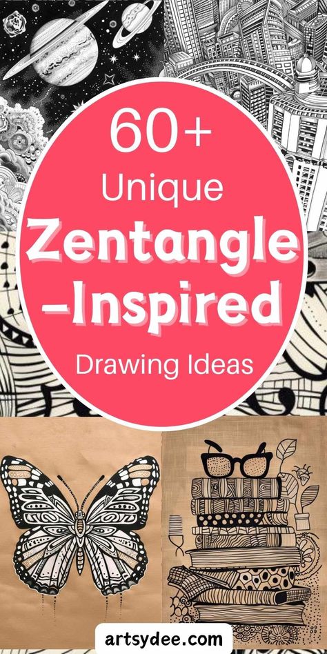 50+ Unique Zentangle Drawings: Zentangle-Inspired Art Sketchbook Inspo"! 🖌🎨 Perfect for beginners and seasoned sketchers, these intricate designs will inspire you to create stunning, meditative art. #ZentangleArt #SketchbookInspiration #DrawingIdeas #MeditativeArt #DoodleArt #CreativeDrawing #ArtTherapy #PatternArt #MindfulDrawing #ZentanglePatterns #ArtSketchbook Zentangle Inspired Art, Zentangle Drawings Beautiful, Colourful Zentangle Art, Unique Zentangle Drawings, Zen Art Inspiration, Zentangle Painting, Unique Drawing Ideas, Tangled Images, Well Zentangle Pattern