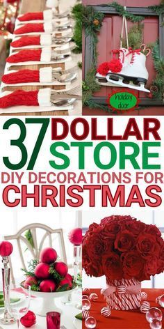 Christmas Diy Decor Ideas, Store Christmas Decorations, Christmas Party Centerpieces, Dollar Store Christmas Diy, Christmas Centerpieces Cheap, Christmas Diy Decor, Christmas Party Table Decorations, Dollar Store Diy Decorations, Dollar Store Christmas Decor