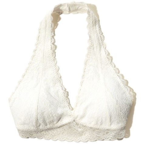 Hollister Removable-Pads Lace Halter Bralette ($17) ❤ liked on Polyvore featuring intimates, bras, underwear, lingerie, white lace, lace bralette bra, lingerie lace bra, bralette bras, lingerie bra and halter tops Halter Neck Bra, White Lace Lingerie, White Lace Bra, Lace Halter Top, White Lace Bralette, Halter Bra, Lacy Lingerie, Lacy Bra, Lace Halter Bralette