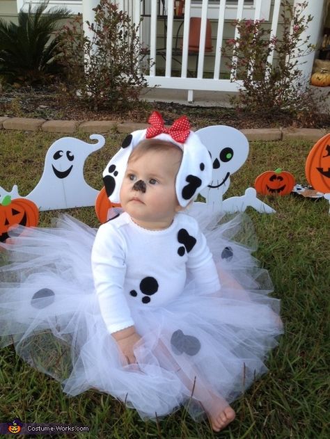 Baby Dalmatian - Halloween Costume Contest via @costume_works Baby Dalmation Costume Diy, Diy Baby Dalmation Costume, Diy Dalmatian Costume Baby, Baby Dalmation Costume, Diy Dalmation Costume Kids, Dalmatian Costume Diy, Baby Dalmatian Costume, Diy Dalmatian Costume, Baby Puppy Costume