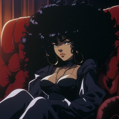 I Heart Older Women Pfp, Androgyny Art, Baddie Animation, Thick Oc Art, Thick Queen, Black Cartoon Characters, Black Anime, Black Anime Characters, Black Artwork