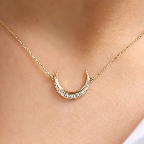 Products – FERKOS FJ Baguette Diamond Necklace, Diamond Bar Necklace, Flower Charm Necklace, Halo Necklace, Spike Necklace, Clover Necklace, Crescent Moon Necklace, Diamond Charm, Evil Eye Necklace