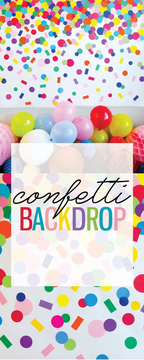 DIY Homemade Confetti Backdrop Confetti Bulletin Board, Homemade Confetti, Confetti Backdrop, March Decor, Confetti Diy, Birthday Board Classroom, Trampoline Party, Classroom Diy, Diy Birthday Backdrop