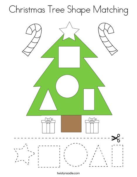 Christmas Tree Worksheet Preschool, Christmas Tree Lesson Plans Preschool, Shapes Christmas Activities, Christmas Cut And Paste Worksheets, Christmas Tree Preschool Activities, Christmas Tree Math, Science Activities For Toddlers, Christmas Tree Printable, Christmas Tree Shape