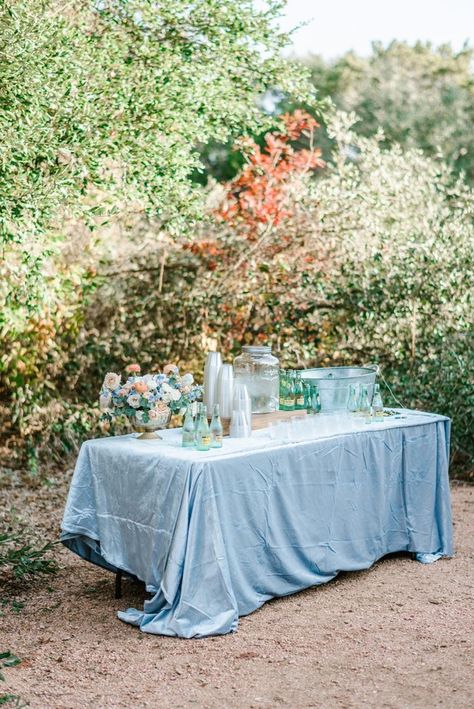 Wedding Water Station, Drink Station Wedding, Drink Station Ideas, Drink Stations, Wedding Drink Station, Small Backyard Wedding, Water Station, Exquisite Gardens, Bridal Party Attire