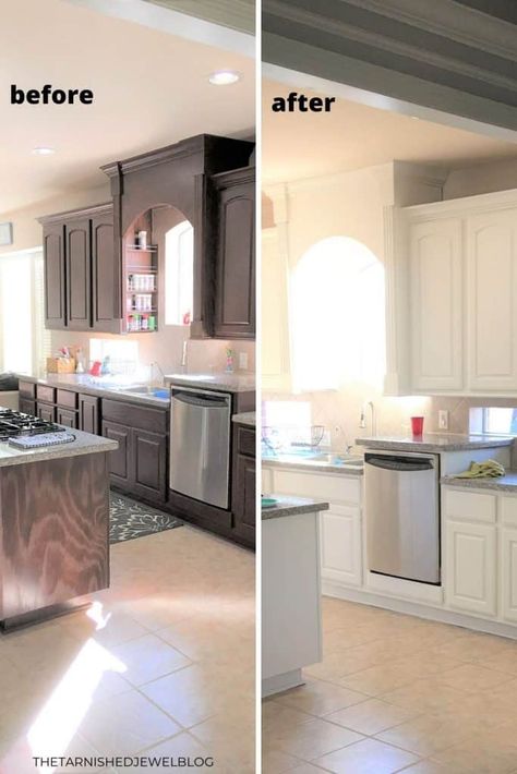 Looking to update or upgrade your existing kitchen, but need some helpful ideas and inspiration? Get great advice & tips. Try 15 Ways to Customize a Builder's Grade Kitchen by thetarnishedjewelblog.com #kitchenupdate #kitchenupdates #kitchencustom #customktichens #customkitchencabinets #customkitchendesign #customkitchencabinets #kitchenislanddesign #kitchenremodel #kitchenlightingideas #kitchencountertops #kitchenbacksplashideas Repose Grey Kitchen Walls, Kitchen Cabinets Repose Gray, Upgrade Builder Grade Kitchen Island, Gray Raised Panel Kitchen Cabinets, How To Prepare For Kitchen Renovation, Expresso Cabinets, Painted Pantry Doors, Bedroom Ideas For Small Rooms Diy, Diy Kitchen Cabinets Painting