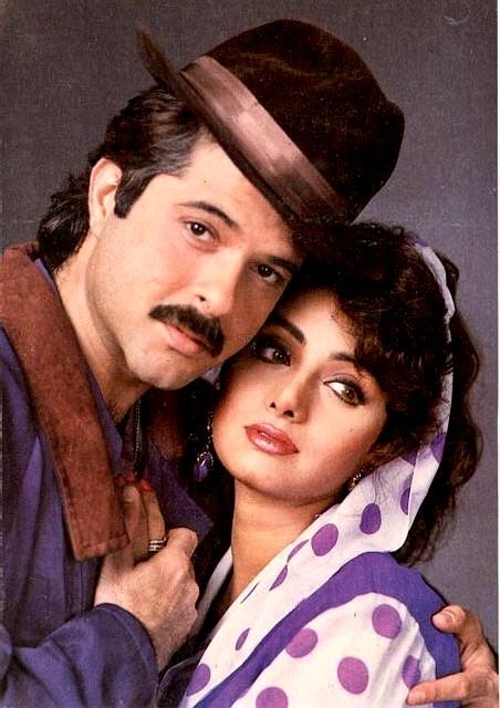 Bollywood Retro, Anil Kapoor, Retro Fashion Outfits, Throwback Pictures, Old Pics, Bollywood Posters, National Film Awards, 90s Bollywood, Bollywood Couples