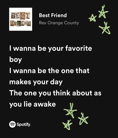 Best Friend Rex Orange County Lyrics, Best Friend Rex Orange County, Songwriting Inspiration, Rex Orange County, Relatable Lyrics, Rex Orange, Double Dare, Writing Topics, Rap Lyrics Quotes