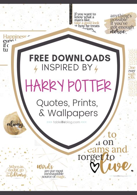 10 Marvelously Magical Harry Potter Quotes (+ Free Printable Decor & Phone Backgrounds) Harry Potter Quotes Printable, Harry Potter English, Harry Potter Classroom, Harry Potter Printables, Harry Potter Bedroom, Potter Quotes, Harry Potter Baby Shower, Festa Harry Potter, Theme Harry Potter