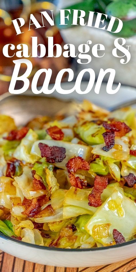 Cooked Cabbage Recipes, Fried Cabbage With Bacon, Cabbage Sausage, Meal Sides, Fried Cabbage With Sausage, Cabbage With Bacon, Fried Cabbage Recipes, Southern Fried Cabbage, Bacon Fried Cabbage