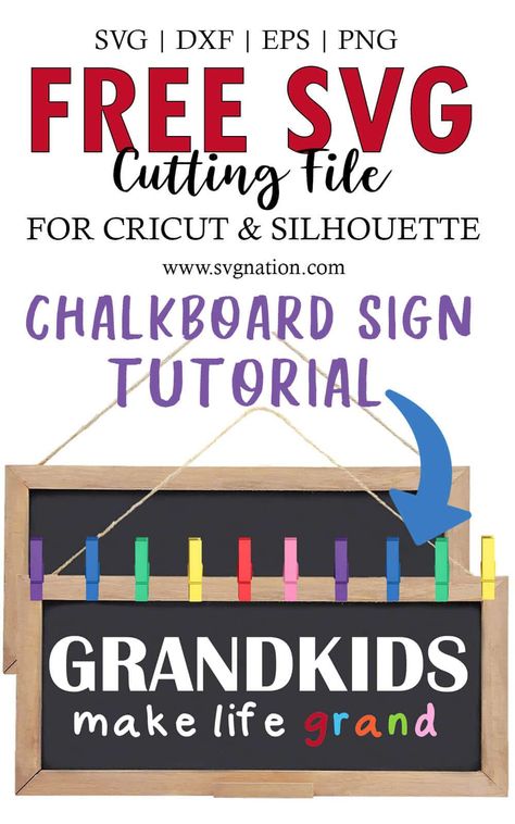 Grandkids Make Life Grand SVG - Free High Qualify SVG Cut Files Grandma Svg Free Files For Cricut, Free Grandma Svg Files For Cricut, Grandmas Kitchen Svg Free, Grandma Shirts With Grandkids Names Svg, Grandkids Make Life Grand Sign, Grandkids Pictures, Hanging Chalkboard, Make A Chalkboard, Scan N Cut Projects