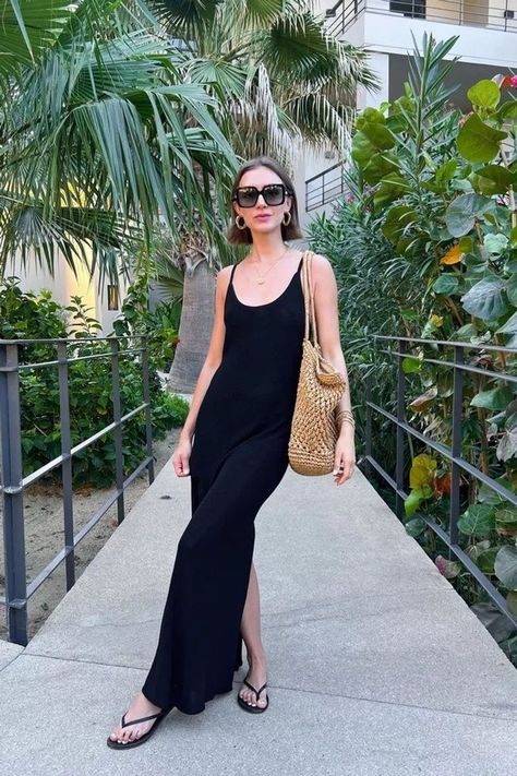 Are you looking for the perfect vacation dress for your upcoming beach getaway? Look no further than the Beach Vacation Dress Black Maxi Dress. This stunning maxi dress is perfect for lounging on the beach or taking a stroll through town. It features a timeless black color and a flattering silhouette that will make you feel confident and stylish. Whether you're going for a laid-back or a more formal look, the Beach Vacation Dress Black Maxi Dress is the perfect choice.(includes affiliate links) Black Maxi Dress Outfit, Dress Beach Outfit, Town Outfits, Vacation Dresses Beach, Summer Wardrobe Staples, Maxi Dress Outfit, Beach Getaway, Vacation Dress, Timeless Dress